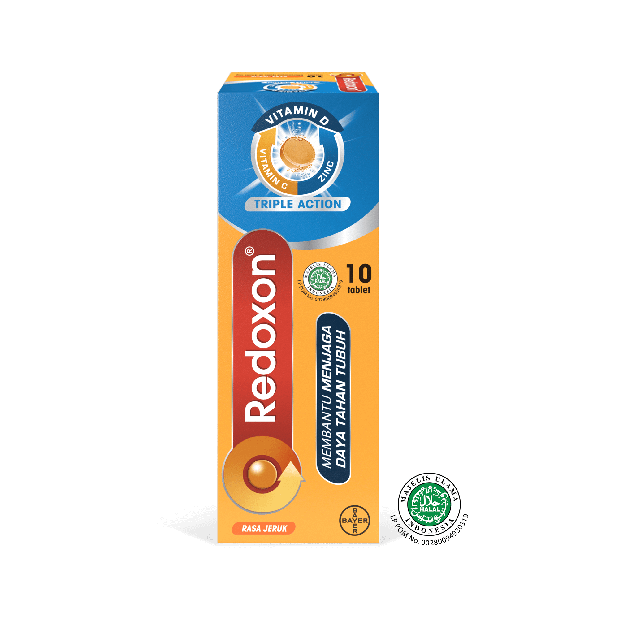 Redoxon® Triple Action - Rasa Jeruk 10 Tablet