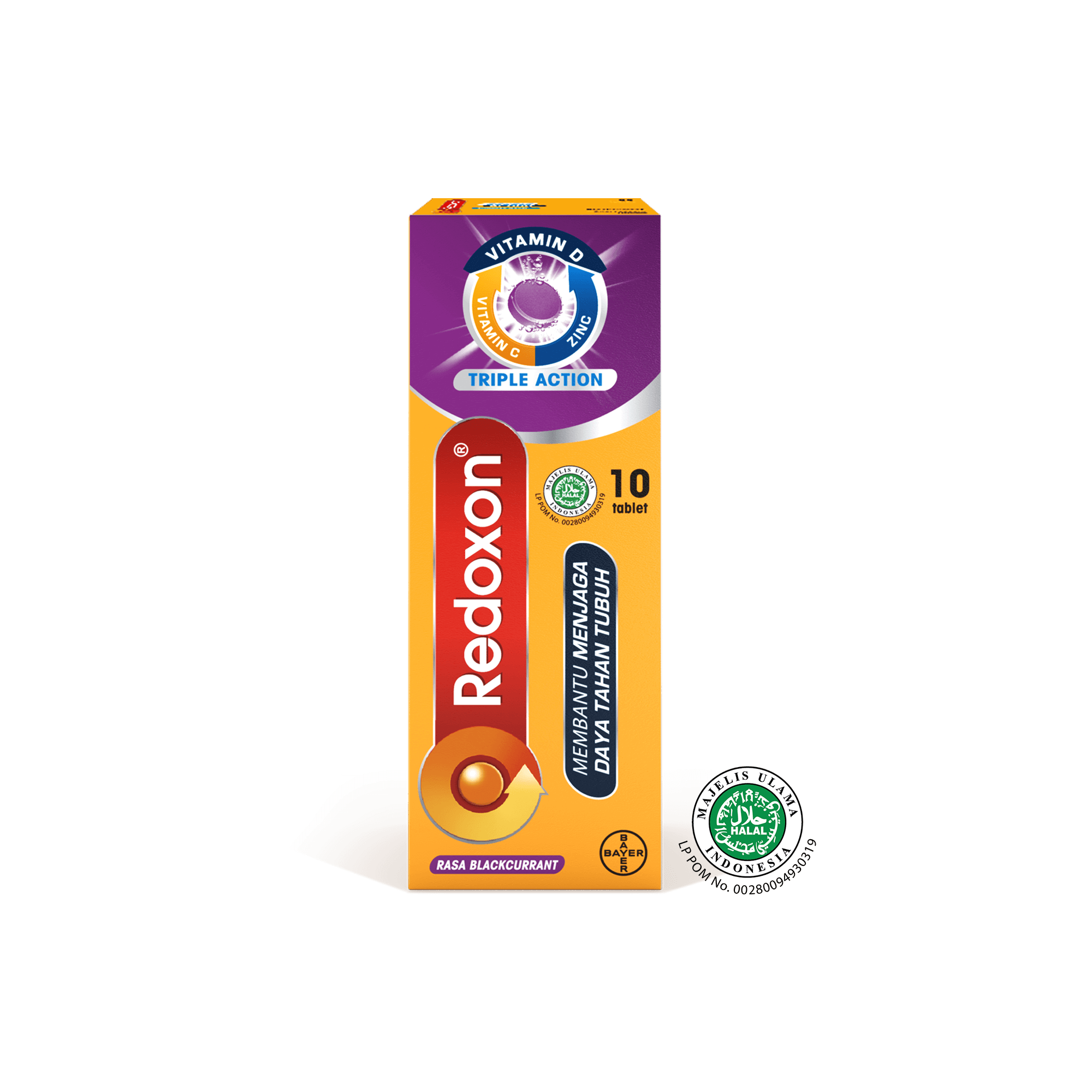 Redoxon® Triple Action -  Rasa Blackcurrant 10 Tablet