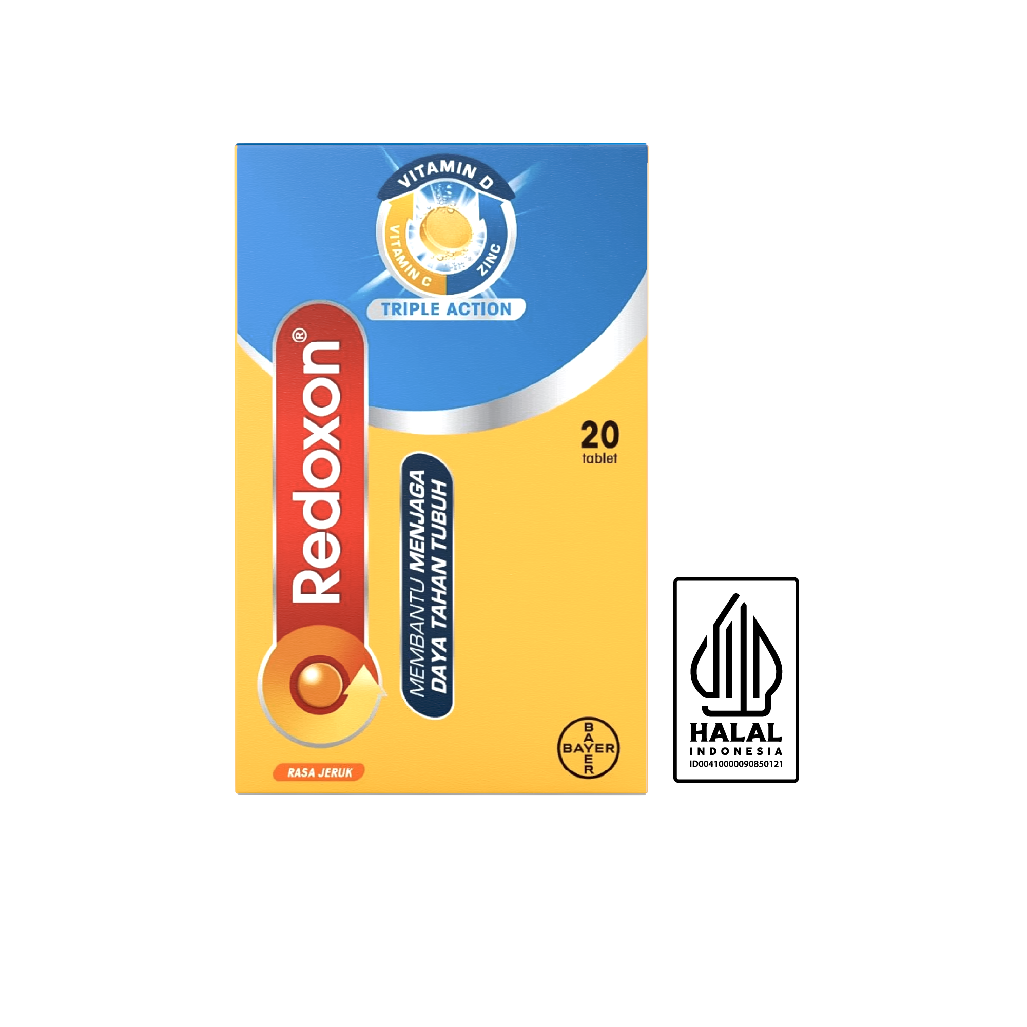 Redoxon® Triple Action - Rasa Jeruk 20 Tablet